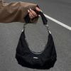 Black Retro Hot Series Sunny Dark Cloud Bag Niche Design Casual and Fashionable Crescent Bag One-shoulder Underarm Bag