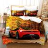 Sports Car Duvet Cover Sets Race Car Bedding Sets With Pillowcases For Teens Kids Boys Cool Bedroom Decor 23pcs Bedclothes