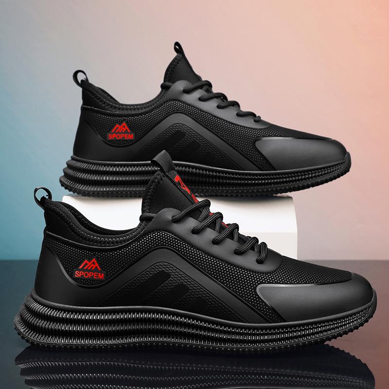 Shoes Men's 2025 New Summer Fly-woven Running Shoes Fashion Casual Men's Shoes Breathable Mesh Korean Version Sports Shoes