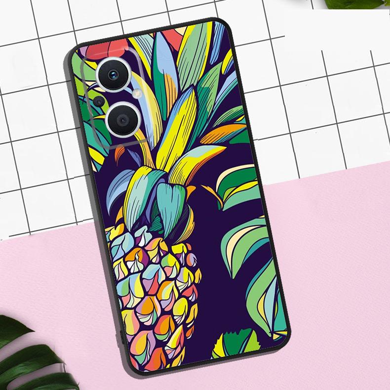 Tropical Pineapple Case For OPPO Reno 13F 12F 11F 8T 7 8 10 11 12 13 Pro OPPO Find X8 X6 Pro X3 X5 Lite Cover