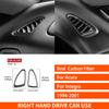 For Acura Integra 1994-2001 Real Carbon Fiber Stickers trument Defogger air outlet panel Car Accessories Interior decorative