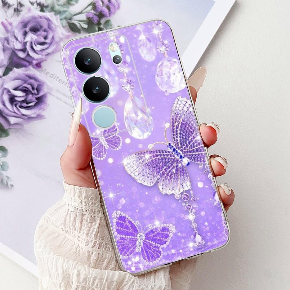 Чехол для Vivo V29 Pro Чехол VivoV29 V2250 V2251 Стильный Расписной Чехол Мягкий Силиконовый Чехол для Телефона Для Vivo V29e V29 Lite VivoV29 Pro Сумки