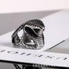 JMXD-Accessories Kobe Mamba Snake Titanium Steel Ring Trendy Men's Blue Ball Ring Character Private Jewelry
