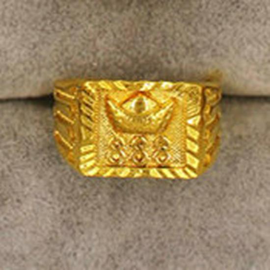Вьетнамское латунное позолоченное мужское регулируемое кольцо с мантрой из шести слогов: Украшения, вдохновленные европейскими монетами