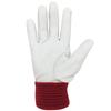 Pig Leather Work Gloves with Unlined Size Bandit [ACE] [Bulk Purchase] [2-Pack] Back, Red, M, AG5163-2P,