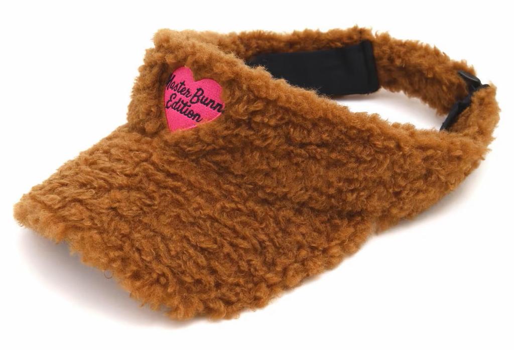 [MASTER BUNNY] Women's Sun Visor (Boa, Heart Logo, Adjustable Size)  Golf Hat  758-4287004 050Brown FR