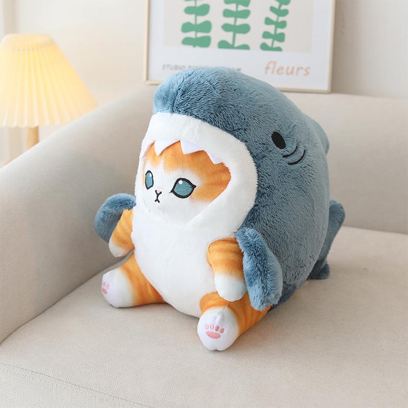 Kawaii Shark Cat плюшевые мягкие плюшевые чучела животных Shark Cat & Fool плюшевые куклы милые Peluche детский подарок на день рождения домашний декор