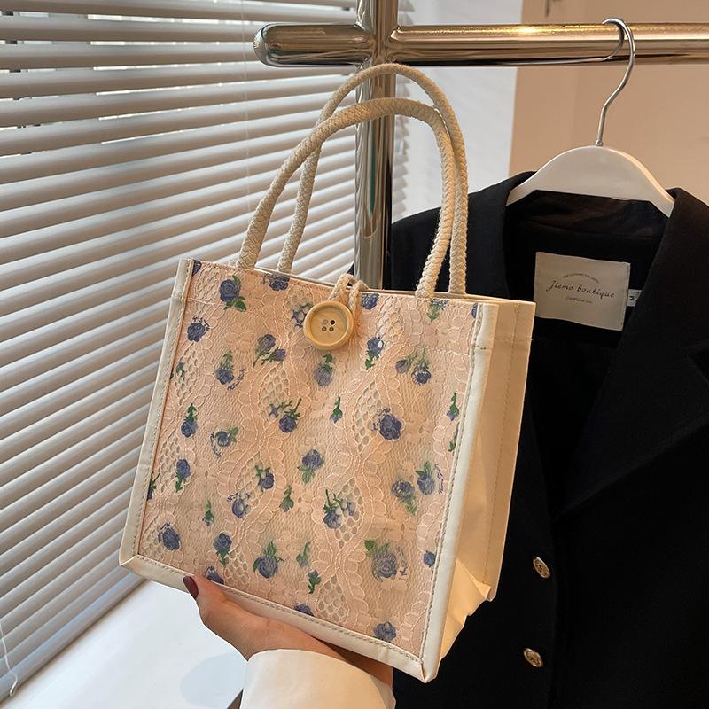 Корейская версия Ins Mini Tote Bag для женщин, новая модная студенческая универсальная сумка на одно плечо для ланч-бокса