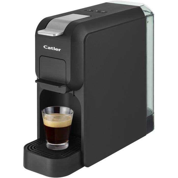 Machine à café à dosettes CATLER Porto ES 721 - Compatible Dolce Gusto - Nespresso - Boîte de rangement capsules - Noir