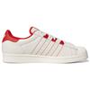 adidas Кроссовки Superstar White Vivid Red Унисекс Облачно-белые GZ4744