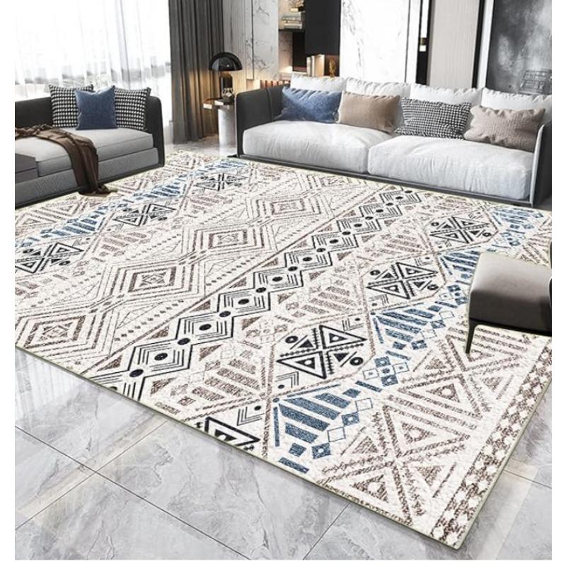 Modern Minimalist Geometric Living Room Carpet Home Bedroom Bedside Carpet Large-area Carpet Mat