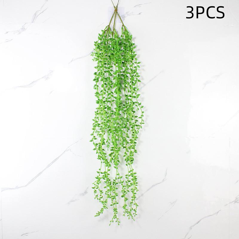 Fake Succulent Wall Decor With Plastic Vine For Outdoor Events And Home Enhancement