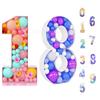 93cm Giant Balloon Number Frame for 18th Birthday, Anniversary, and Milestone Decorations - Numbers 0-9