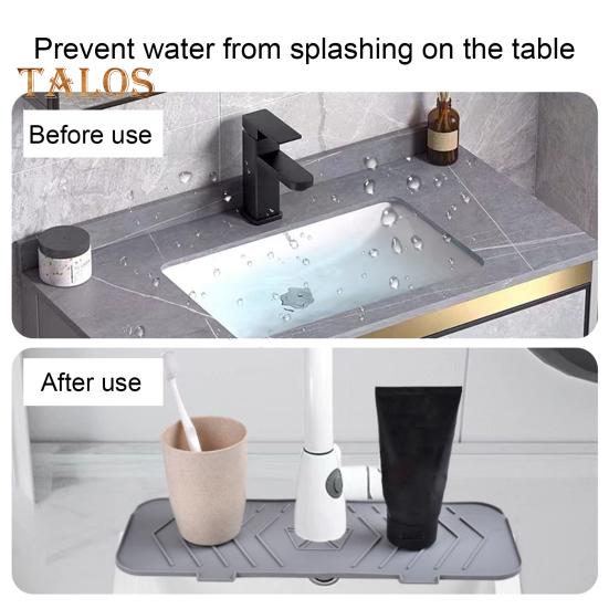 Накладка на смеситель Складной сливной TPR Прочный защитный коврик для столешницы для раковины для отеля
