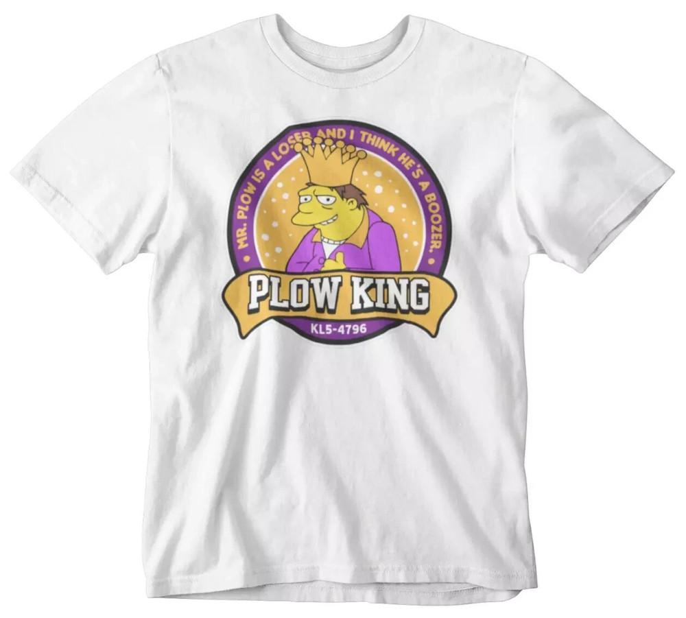 Simpsons Plow King T-Shirt Retro Cool Gift Tee Cartoon TV 90s UK Unisex T-Shirt