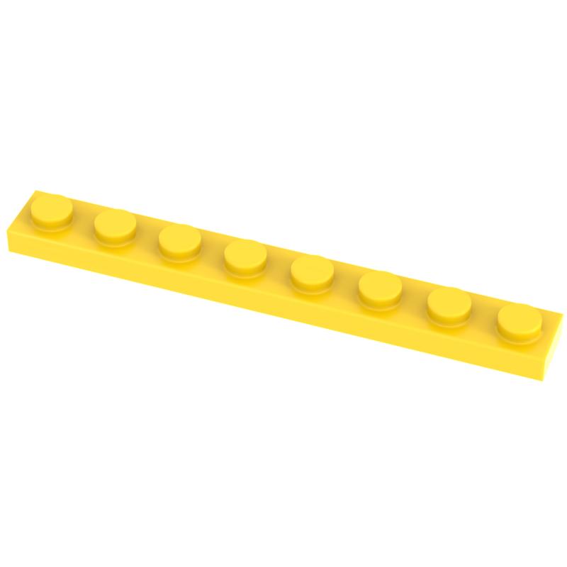 Funbrick 50 шт. Пластина 1x8 3460 Совместимая с Известными Строительными Блоками MOC DIY Классические Игрушечные Кирпичики