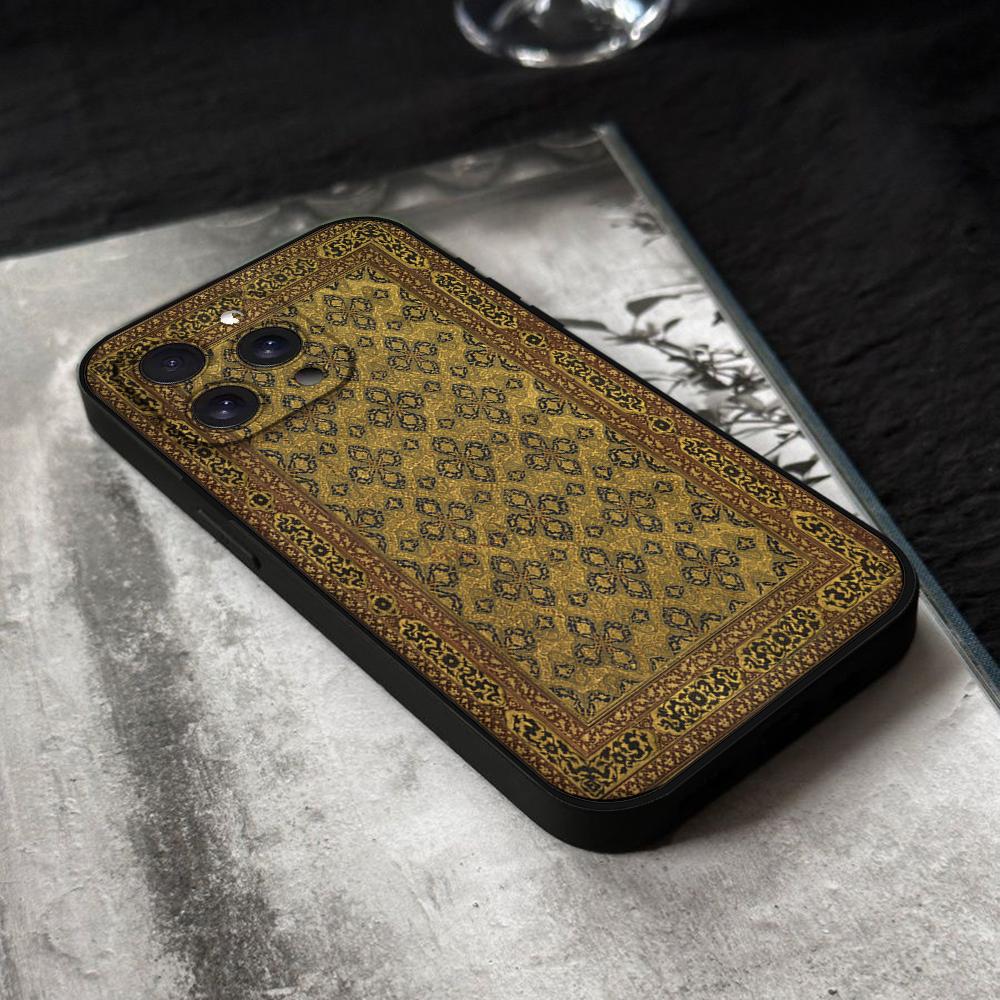 Чехол для телефона в виде персидского ковра для iPhone 16 15 11 13 14 Pro Max 7 8 Plus X Xr Xs Max 12mini черный чехол-накладка