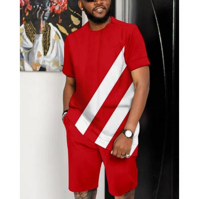 Летний мужской комплект, модный комплект из 2 предметов, мужская футболка, шорты, брюки, костюм, повседневный короткий спортивный костюм, наряд, свободная винтажная мужская одежда