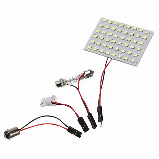 12/24/36/48 LED 3528 Световая панель SMD Автомобильный адаптер Festoon T10 BA9S