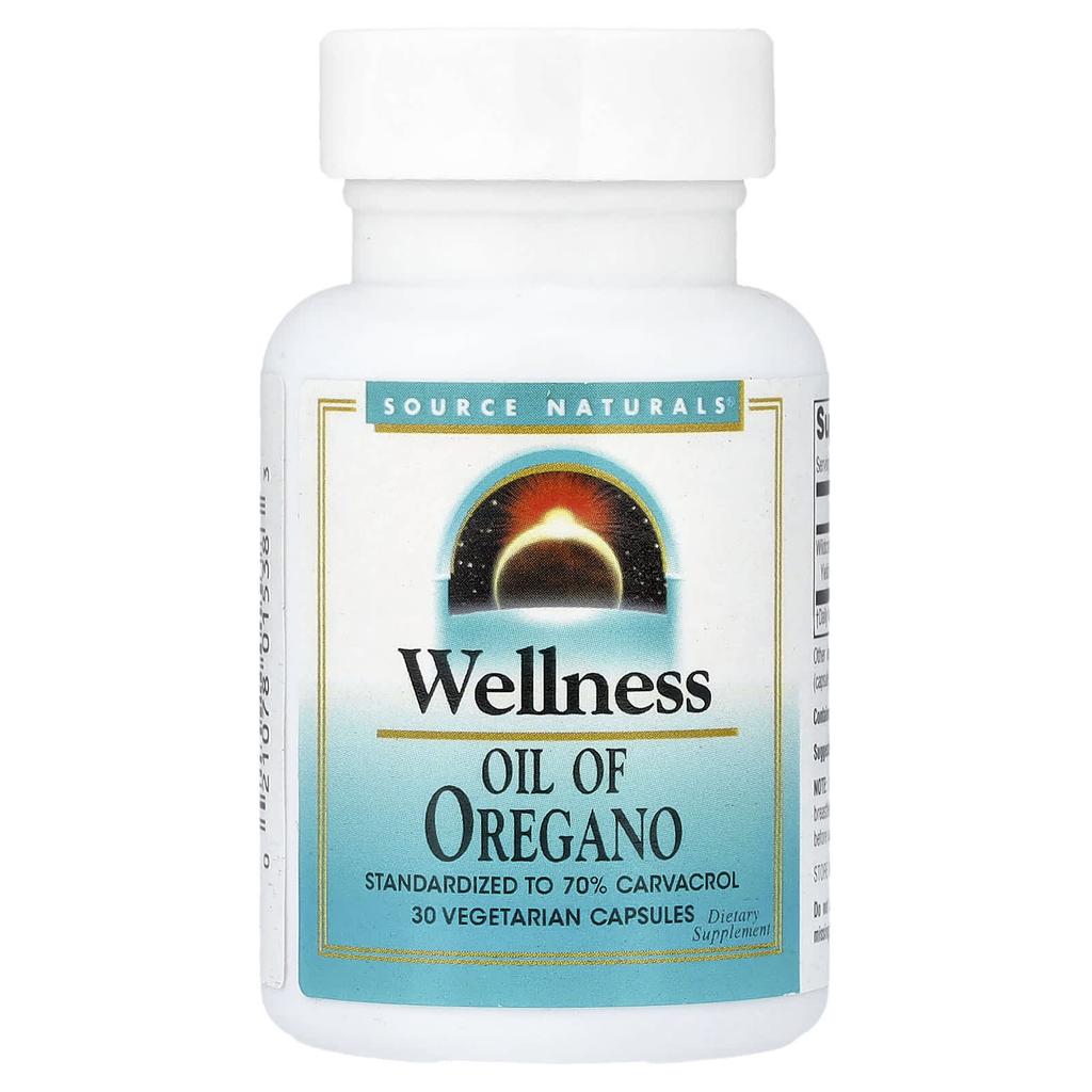 Source Naturals Wellness, Oil of Oregano, 30 Veggie Capsules (45 Mg Per Capsule)