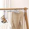 3Pcs Foldable 8-hole Travel Hangers Plastic Clothes Rack Portable Clothes Drying Rack Indoor