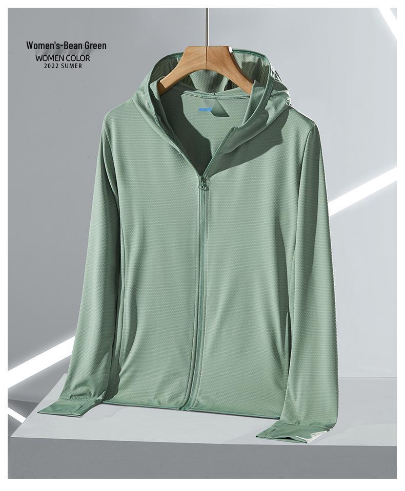 Индивидуальная унисекс куртка с капюшоном для защиты от УФ-лучей - Летняя дышащая солнцезащитная рубашка с длинным рукавом