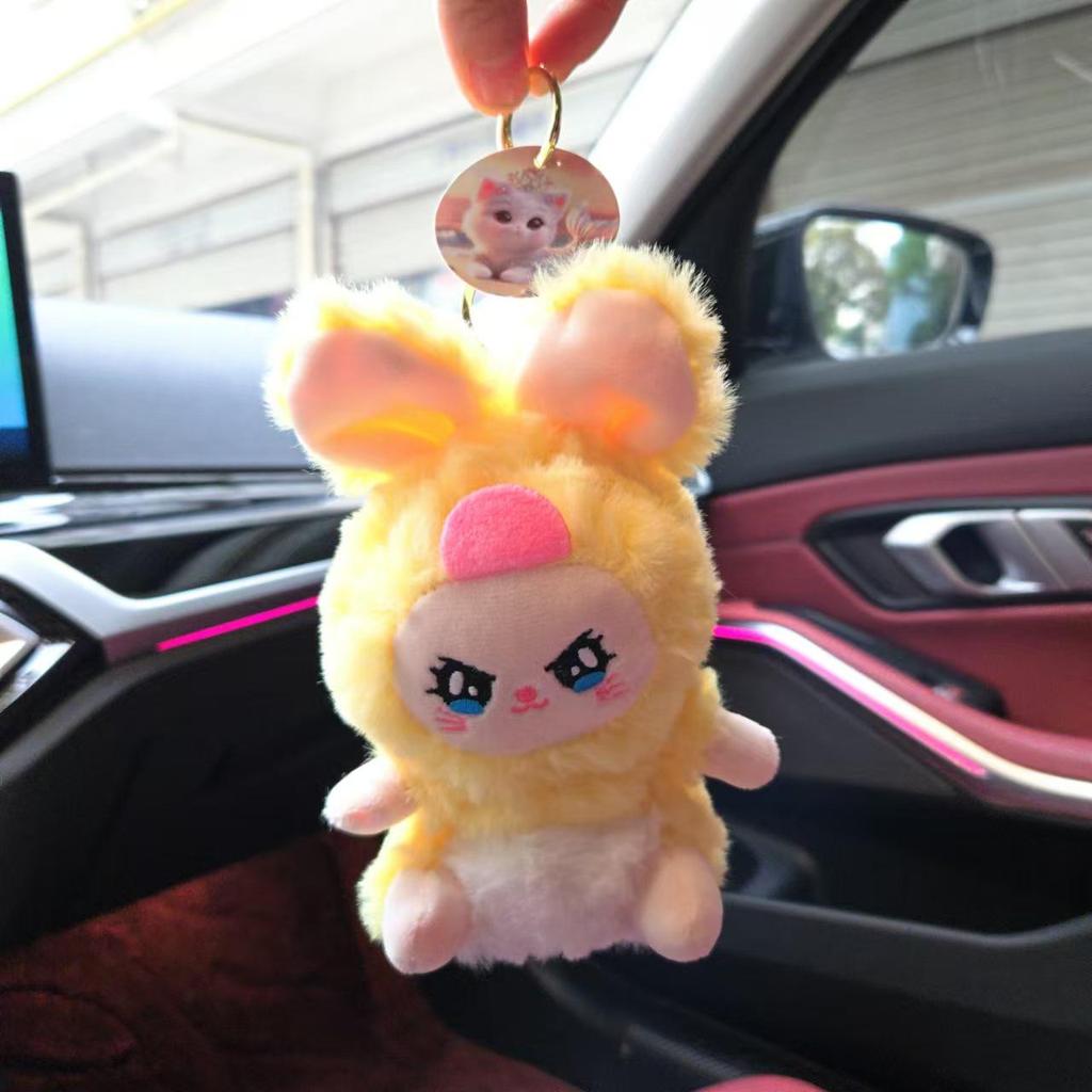 Dreamy Elf Bunny Keychain: Trendy Plush Pendant Toy