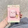 Cute Cartoon Rilakkuma Bear Earphone Case For Airpods 4 2 3 1 Pro 3 2 Wireless Bluetooth Headset Protective Cover With Pendant