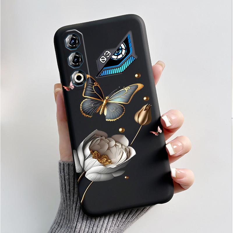 For ZTE Nubia Neo 3 Neo3 GT 5G Case Z2465N Shockproof Silicone TPU Butterfly Flower Back Cover For Nubia Neo 3GT Soft Phone Case