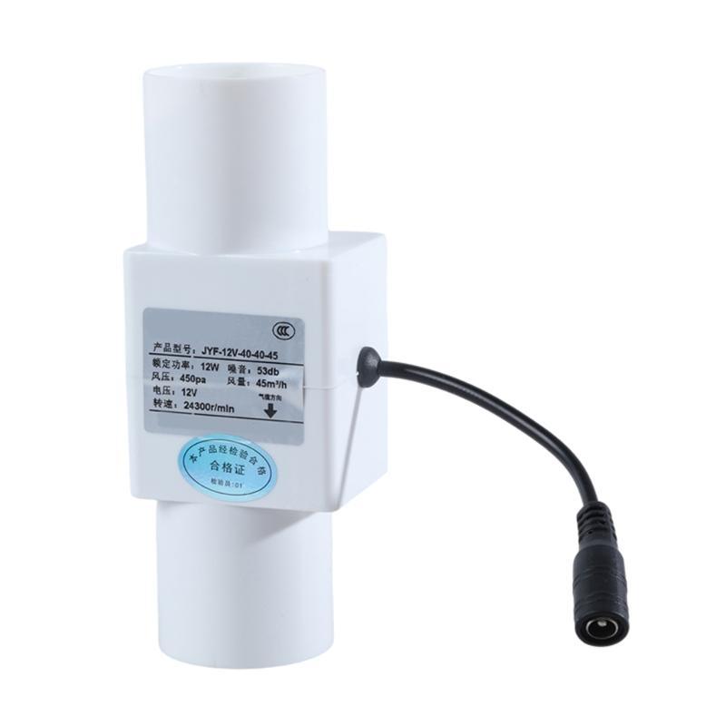 652F 12V Inline Pipe Ventilation Exhaust Fan Suitable For Heating Cooling In Home Garden Bathroom Extractor Ventilation