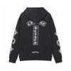 851 CHROME HEARTS Осень-Зима 2026 Новая Классический Стиль Большой Размер Логотип Молния Толстовка с Капюшоном, Подходит для Ношения Парами