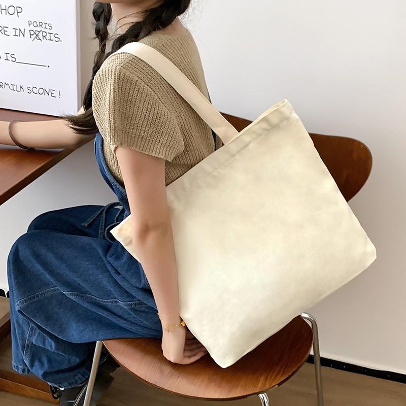 Холщовая сумка женская студенческая сумка для занятий милая сумка для поездок на работу большая вместимость сумка на плечо