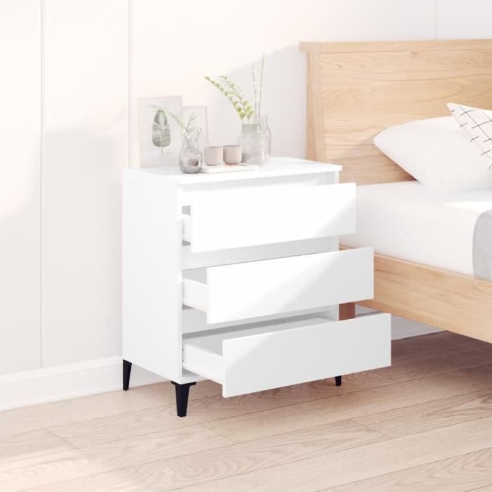 823048 vidaXL White Buffet 60x35x70 Cm Engineered Wood