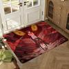 DAN DA DAN Floor Mat Soft Thickened Absorbent Non-Slip Bedroom Living Room Door Mat Home Decor Flannel Rugs