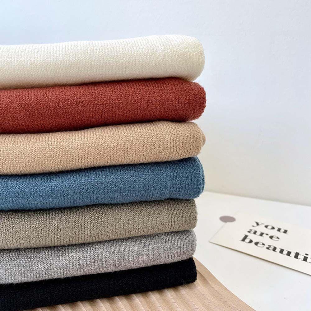 Cape Knitted Shawl Sunscreen Wool Scarves All-match Solid Color Scarf Outdoor