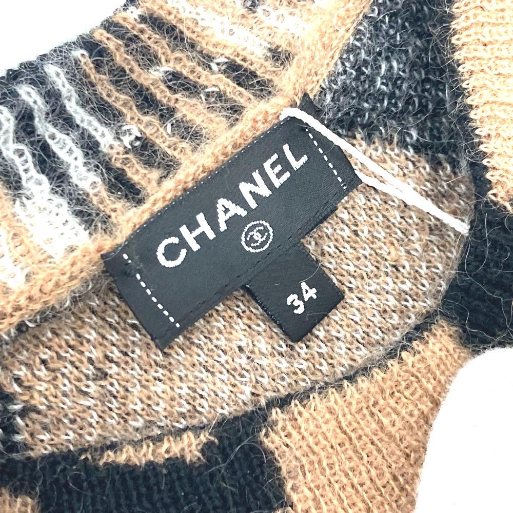 CHANEL P75361 23A CC Mark Leopard Knitted Long Sleeve sweater Cashmere Unused