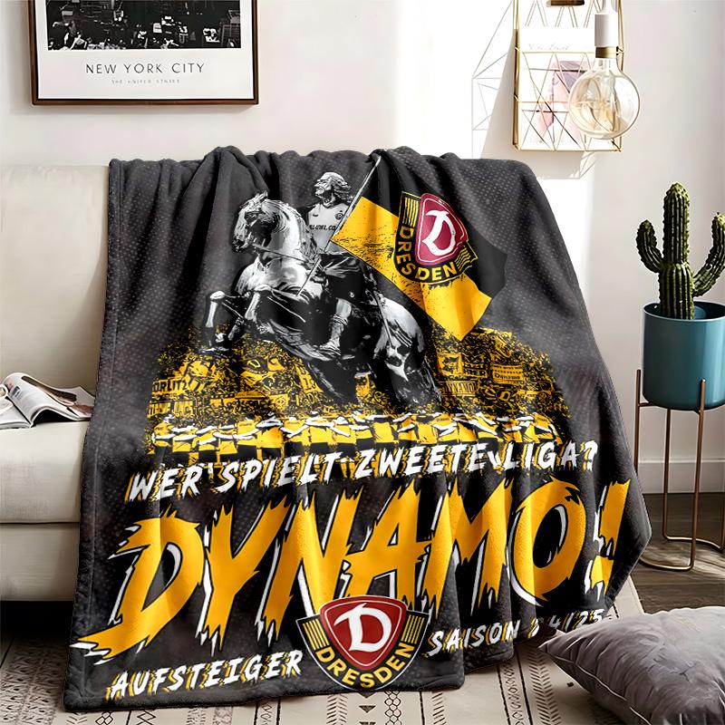 SG Dynamo Dresden Theme Blanket Suitable For Beds Sofas And Camping Perfect For Both Men And Women Comfortable Bedding All Year Round