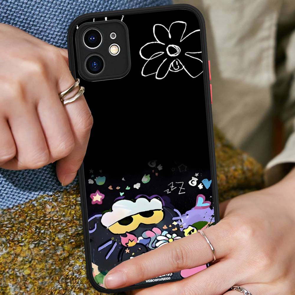 Cute Z-ZO Friends Matte Translucent Phone Case For Iphone 16 ProMax 15 14 13 12 11 X XS PRO Plus