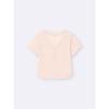 GU by Uniqlo Мягкие прозрачные футболки с воротником-хенли