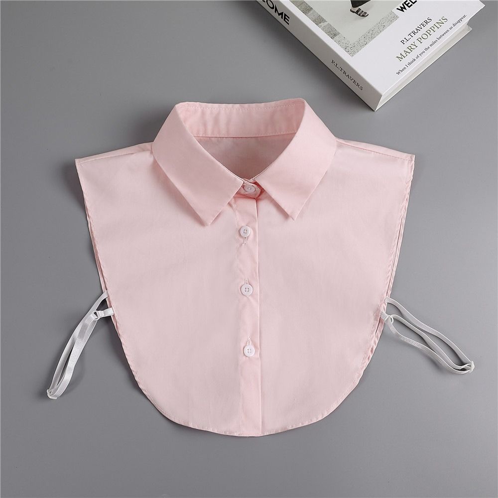 Cotton Fake Collar Solid Shirt Lapel Blouse Top Exquisite Neckline Decorative for Men Women