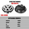 Для Volkswagen VW Golf Polo Beetle CC Touareg Passat Jetta R 56/65/66 мм Оригинальная ступичная заглушка колеса Центральная заглушка колеса Значок Декорация ED1 c10