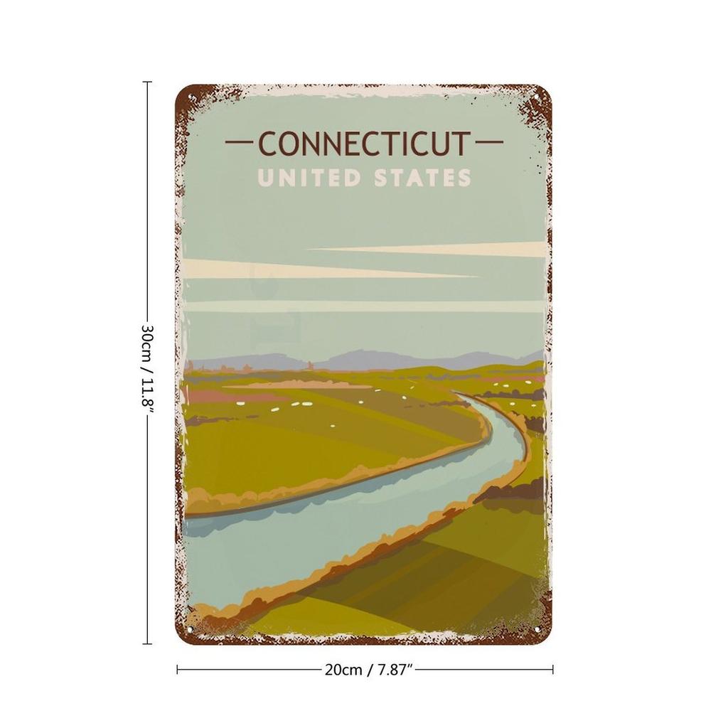 1PC Vertical Retro Tin Sign 20×30cm, Rustic Aged Wall Art for Home Bar, Coffee Shop, Garage or Office Decoration, Vintage Iron Poster