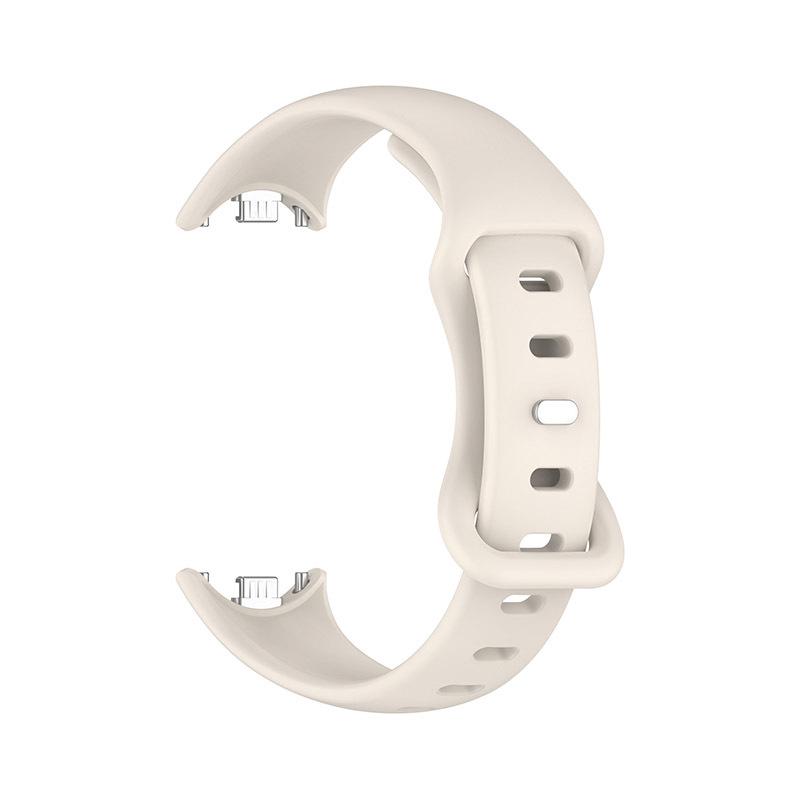 Однотонный силиконовый ремешок для Xiaomi Mi Band 8/9 с застежкой-бабочкой в форме 8