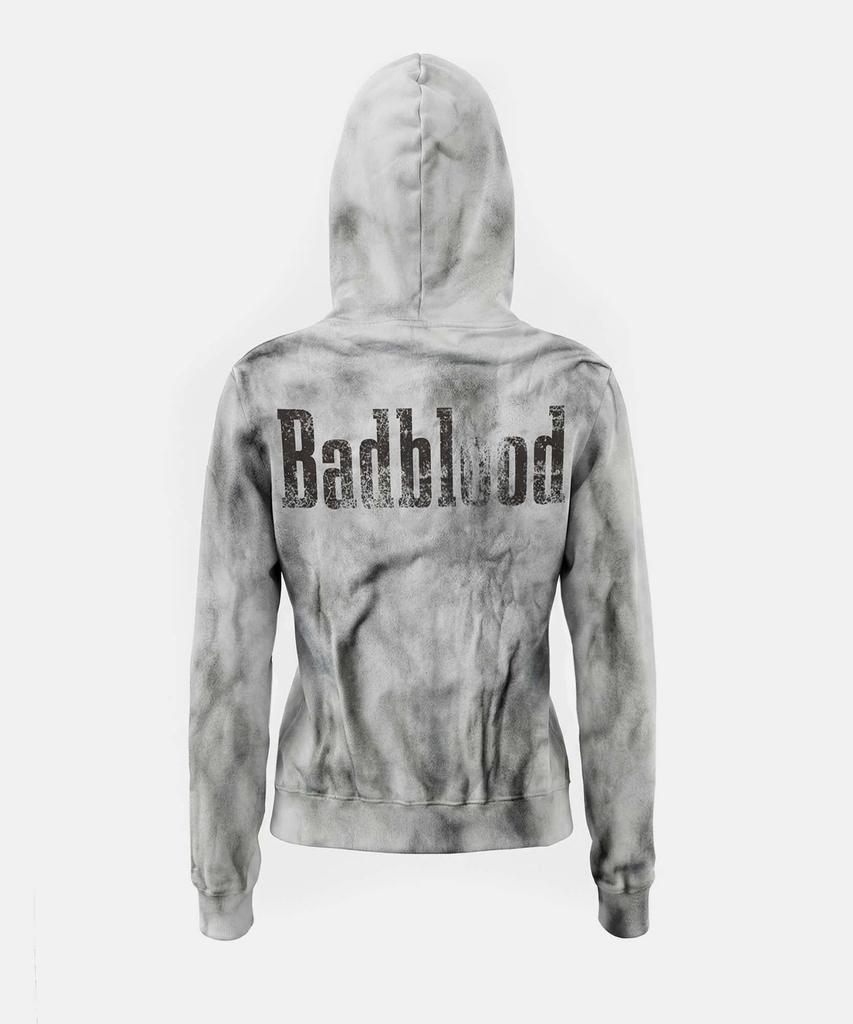 Худи на молнии Badblood Sun Faded 2 - Белый