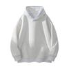 Men's Loose Solid Color Hooded Pullover Hoodie Large-sized Fashionable Casual Sports Hoodie Jacket