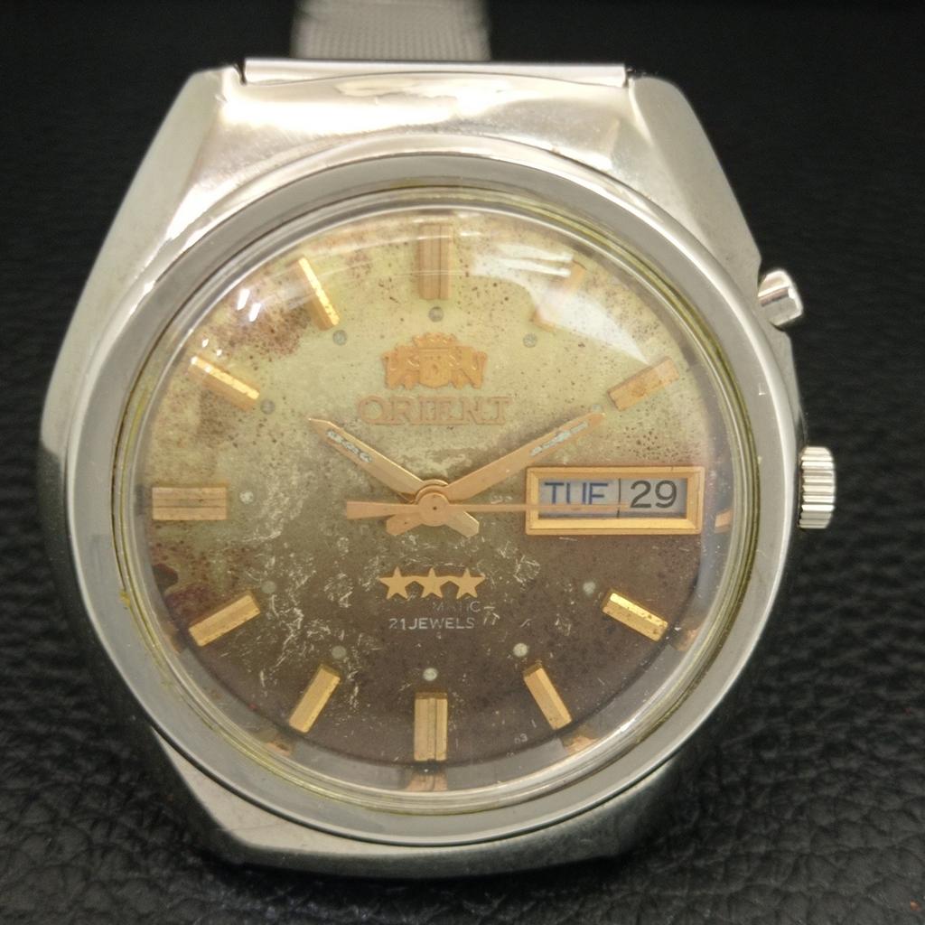 ЯПОНСКИЕ ВИНТАЖНЫЕ АВТОМАТИЧЕСКИЕ ЧАСЫ ORIENT 46941 МУЖСКИЕ С ОРИГИНАЛЬНЫМ ЦИФЕРБЛАТОМ a704958-1