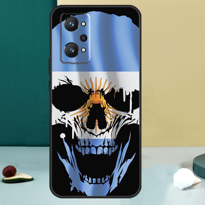 Флаг Аргентины Для Realme 14 13 Pro Plus 10 11 12 GT 5 6 6T GT7 Pro C61 C55 C53 C51 C21Y C25S C75 C67 Чехол