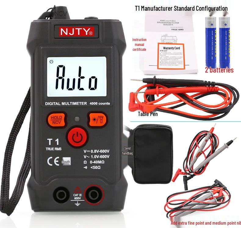 Tianyu C1 Intelligent Auto-Range Digital Multimeter with Voice Broadcast