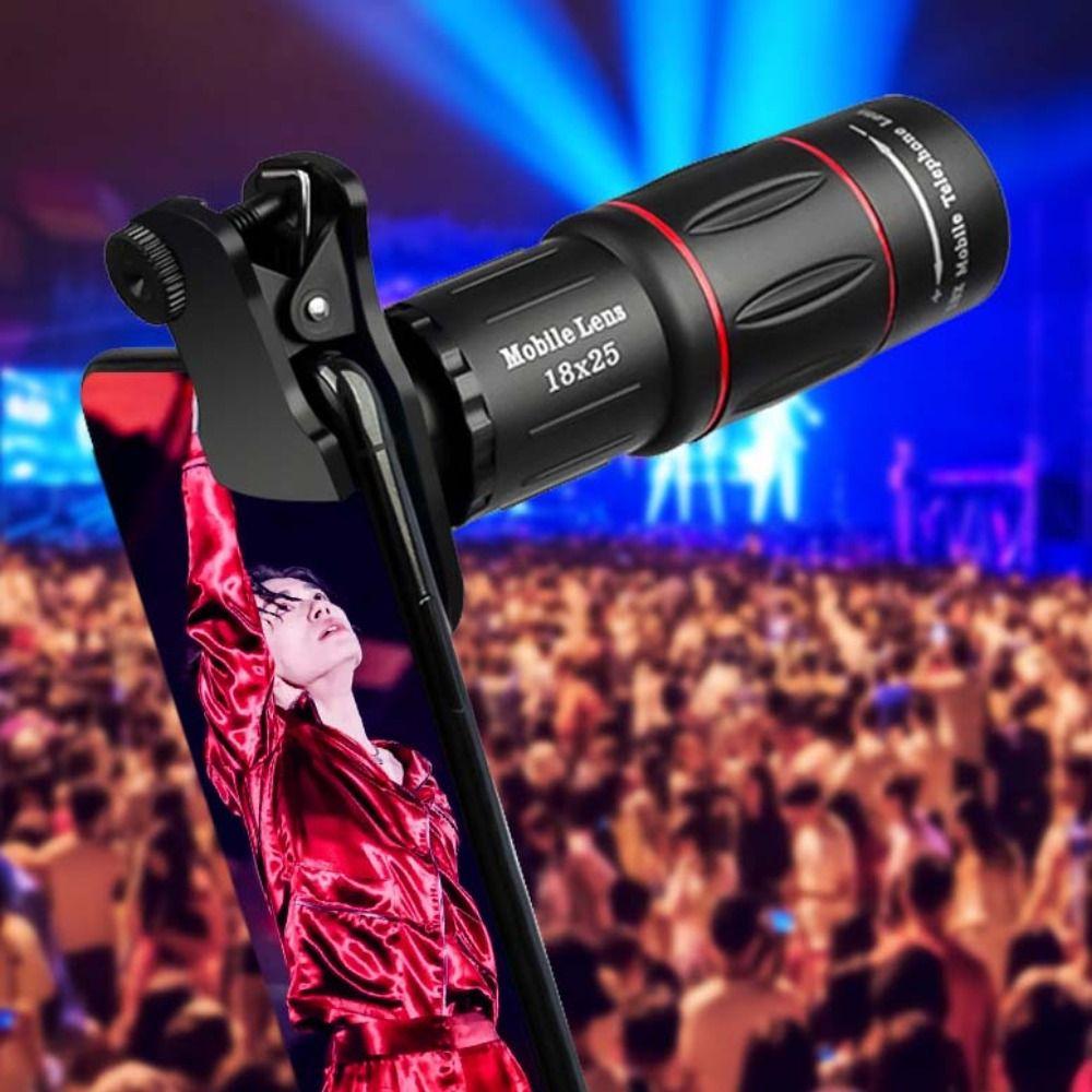 18 Times Zoom Camera Lens External Mobile Phone Camera Telescope Concert