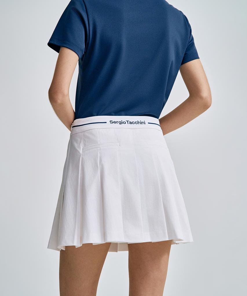 SERGIO TACCHINI W Классическая юбка с широкими складками (белый)